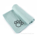 Toalla de aseo de secado de baño de mascota de perro de gato de microfibra